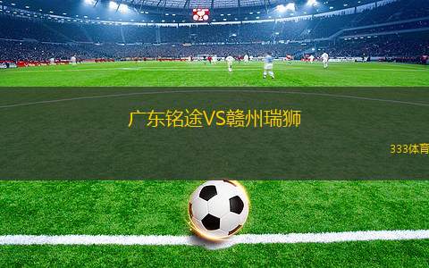 廣東銘途VS贛州瑞獅