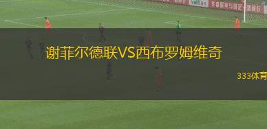 謝菲爾德聯(lián)VS西布羅姆維奇