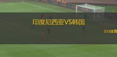 印度尼西亞VS韓國